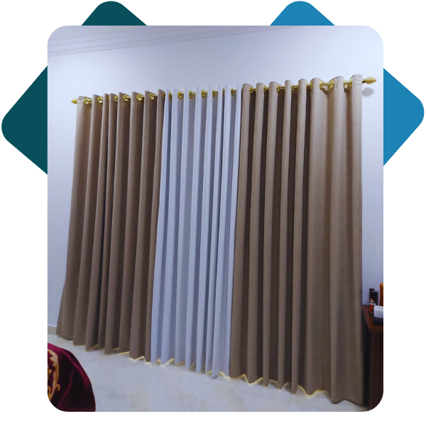 light grey velvet curtains