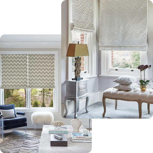 fabric roman blinds for windows
