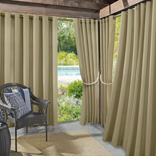 Patio Deck with Curtain