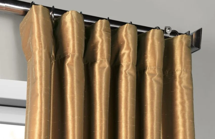 Golden silk curtain Dubai