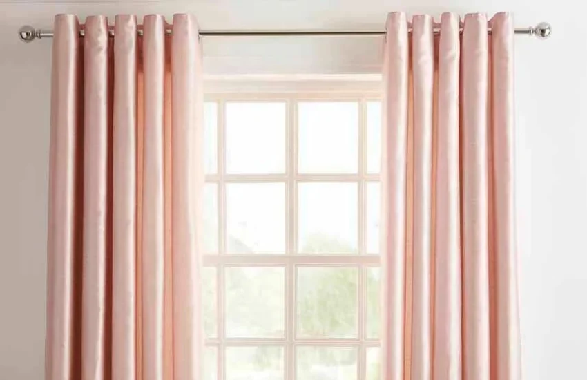 pink Silk Curtains Dubai